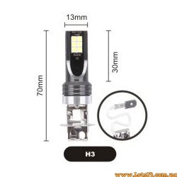 Автолампи H3 12 LED 6500K автолампи світлодіодні автолампи авто лед лампи авто лампа лед світлодіодна птф дхо