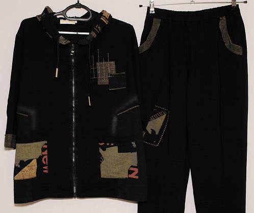 Жіночий костюм прогулянковий з каптуром XL,XXL, фото 4