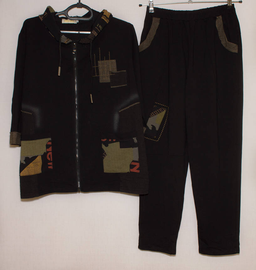 Жіночий костюм прогулянковий з каптуром XL,XXL, фото 1