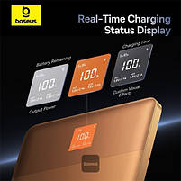 Зовнішній акумулятор Baseus Blade2 Fast-Charging Power Bank with Digital Display Intelligent Edition 12000mAh 65W Canyon Coral, фото 9