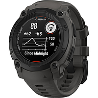 Смарт-годинник Garmin Instinct E 40mm Black with Charcoal Band (010-02932-00)