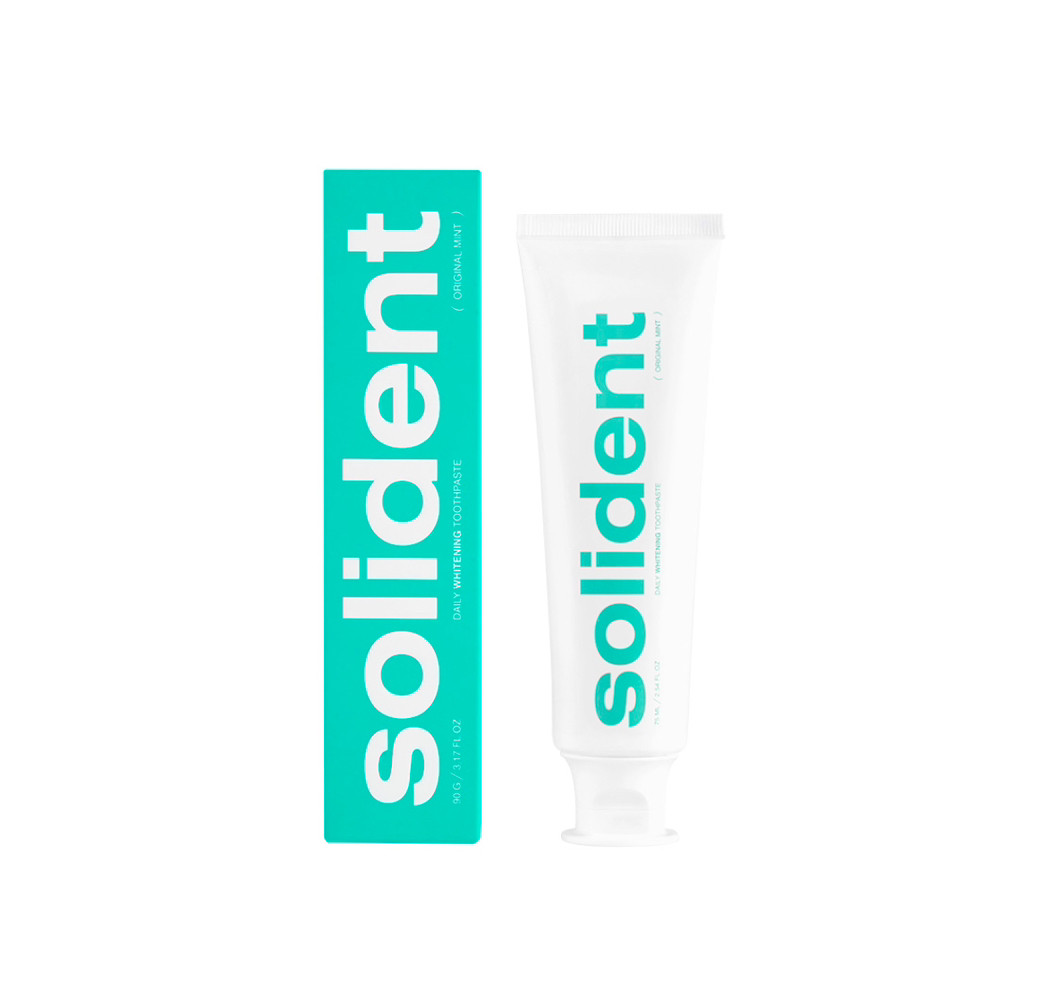 Щоденна відбілювальна зубна паста Solident Original mint / м'ята, 90 g