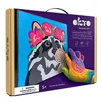 Набір для створення об'ємної картини за номерами Okto Єнот 29x29 см (20002)