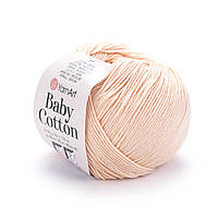 YarnArt BABY COTTON (Бейбі Котон) № 411 персик (Пряжа напівбавовна, нитки для в'язання)
