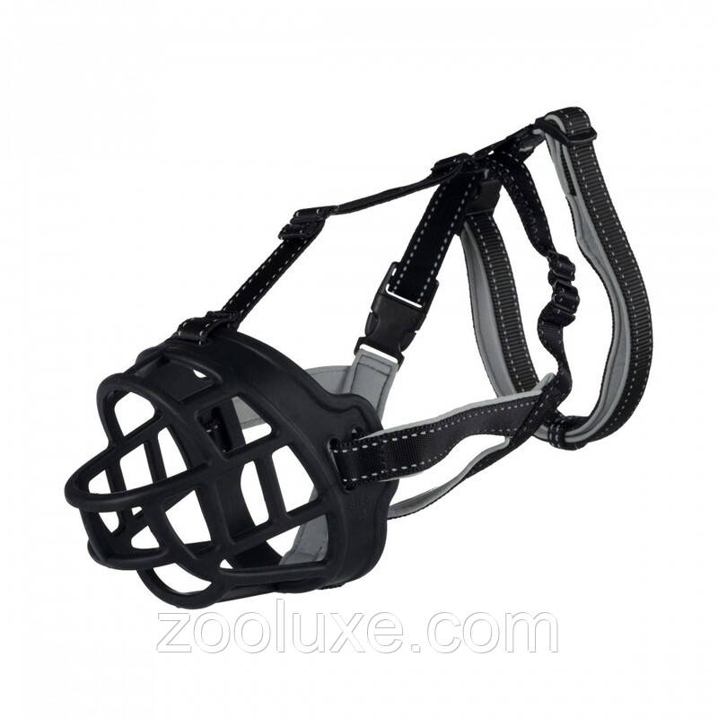 Намордник для великих собак (овчарка, лабрадор, бульдог, ротвейлер) Trixie Muzzle Flex L-XL 35 см Триксі