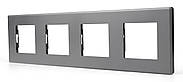 4-постова рамка 1DAL | Сірий (P299.4F-GR), фото 2