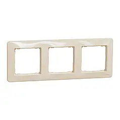 Рамка 3-постова Schneider Sedna Design горизонтальна бежева SDD312803