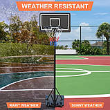 Баскетбольне кільце з регулюванням висоти AR13 від 1,79м до 2,13 м Стійка баскетбольна зі щитом, фото 7