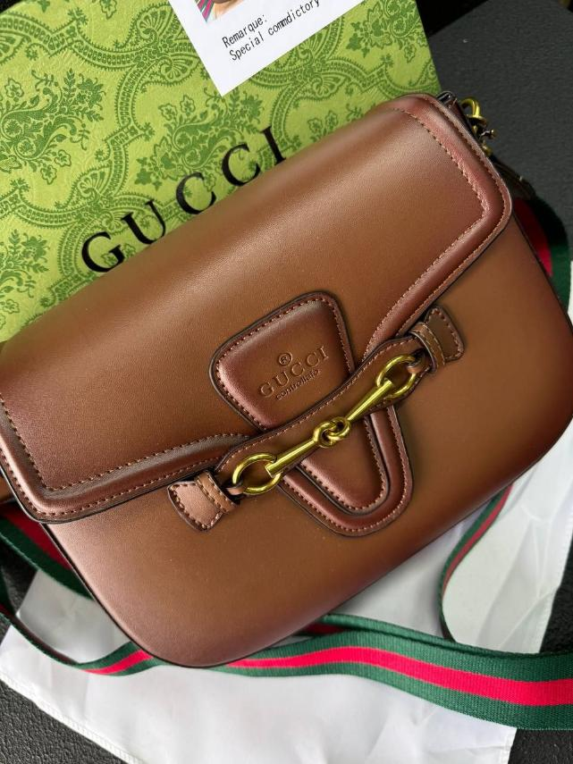 Жіноча сумка Gucci, 26*18*7см, коричнева, 931575