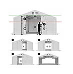 Садовий павільйон Dascompany 3x6 м, тент ПЕ 560 г/м2, арктичний, фото 4