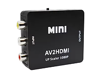 Конвертер видеосигнала AV to HDMI, 1080P, видео и звук, AV2HDMI