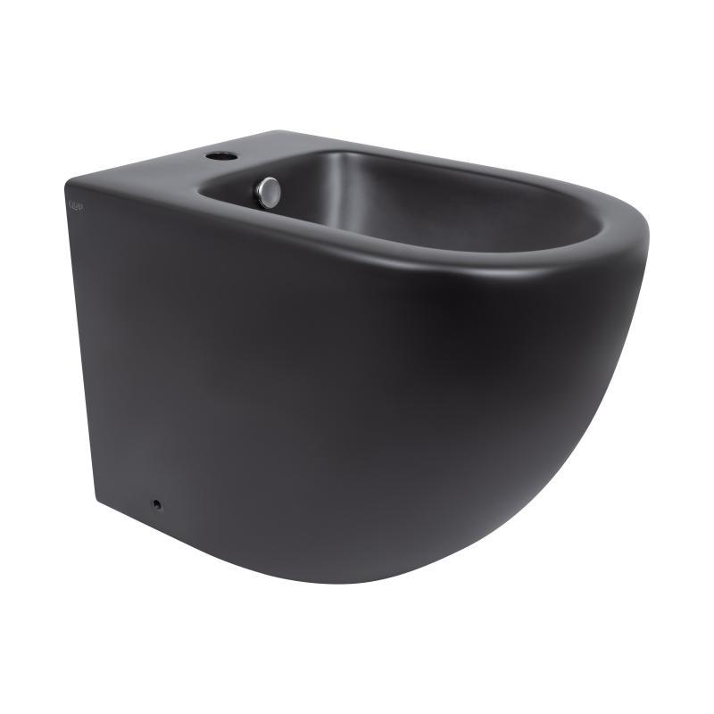 Біде підлогове Qtap Robin 565x360x405 Matt black QT13442141CMB, фото 1