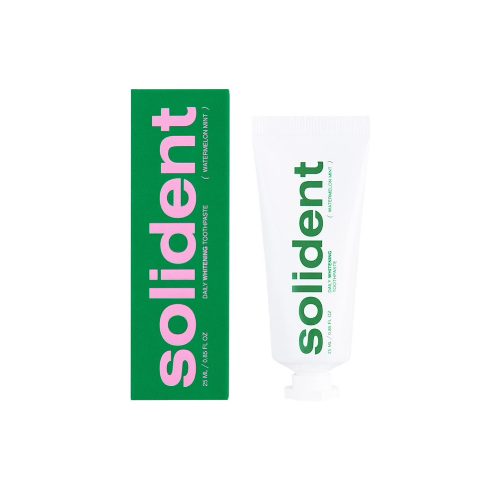 Щоденна відбілювальна зубна паста Solident Watermelon mint / кавун-м'ята, 25 ml
