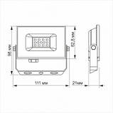 LED прожектор TITANUM TLF106 10W 6000K, фото 4