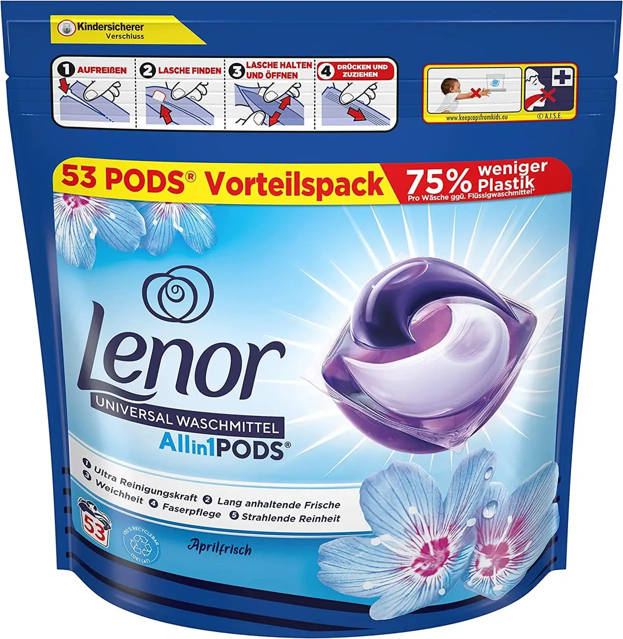 Засіб для прання Lenor Universal 53 капсули