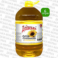 Олія соняшникова рафінована "Рафінована", ТМ "Деївська" (6л)