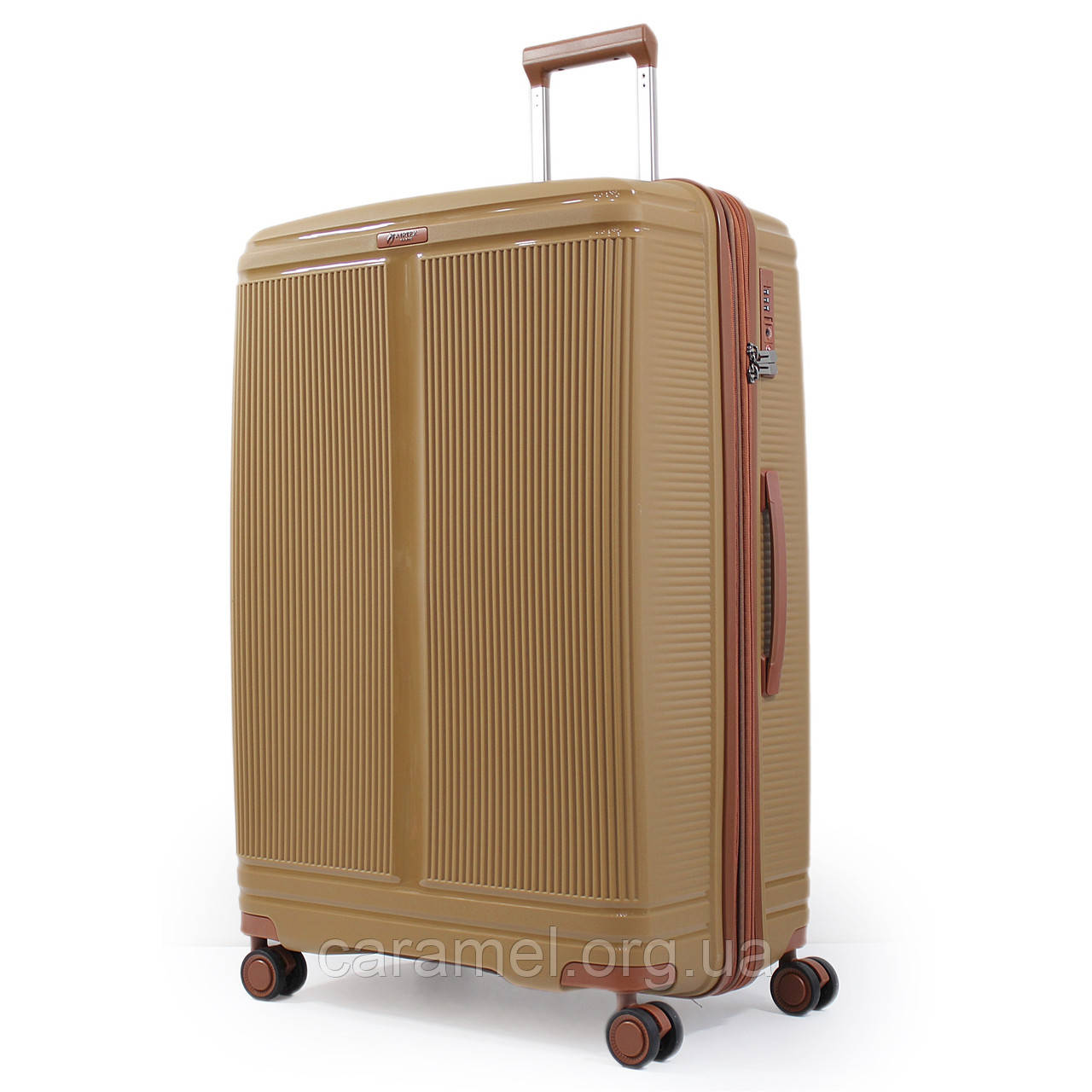 Валіза велика L поліпропілен кава 76х51х31+5/125л/4.4кг/Airtex 247