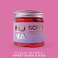 LunaMoon Scrub Sweet Bubble Kiss, 200г. - скраб для рук та ніг з ароматом жуйки