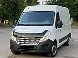Дефлектор капота вітровик мухобійка кріплення EUROCAP для Рено Майстер Renault Master 2011-2023 г чорний, фото 7