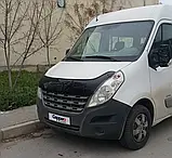 Дефлектор капота вітровик мухобійка кріплення EUROCAP для Рено Майстер Renault Master 2011-2023 г чорний, фото 6