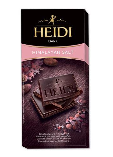 Шоколад чорний Heidi Himalayan Salt з гімалайською сіллю 80 г, фото 1