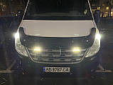 Дефлектор капота вітровик мухобійка кріплення EUROCAP для Рено Майстер Renault Master 2011-2023 г чорний, фото 9