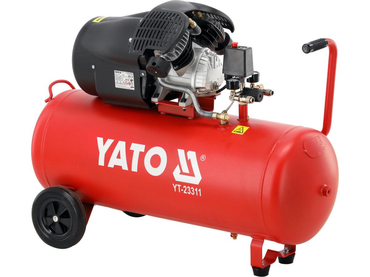 Компресор мережевий YATO 230 В 2.2 кВт 8Bar 392 л/хв 100 л YT-23311