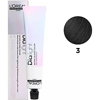 Безаміачна фарба L'Oreal Professionnel Dia Light 3 Темний шатен 50 мл