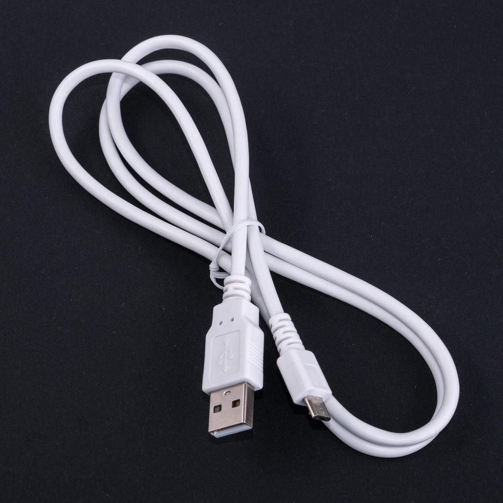 Кабель USBA-plug — USBmicro — plug довжина 1 м, білий (USB-MICBM-1.0) Goobay