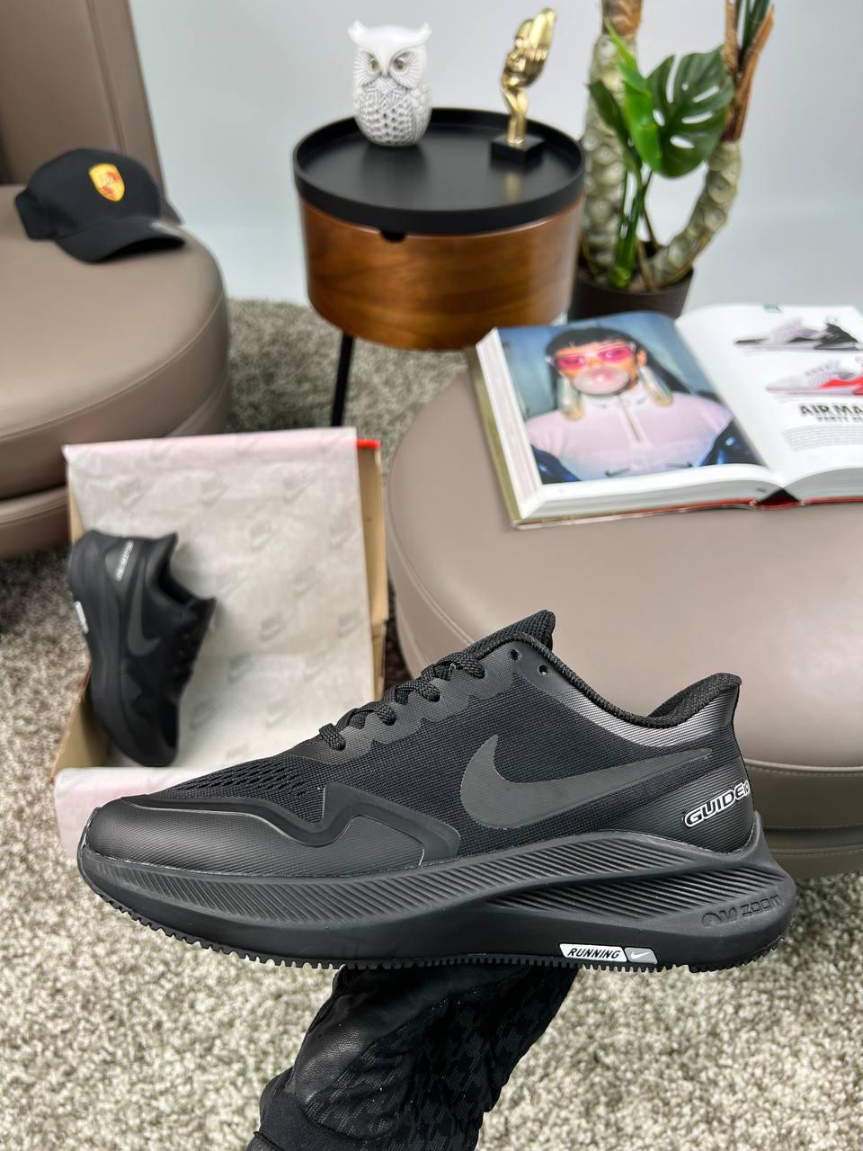 Чоловічі текстильні кросівки Nike Air Zoom Winflo 8 Shield All Black, кеди Найк текстиль нейлон Чоловіче взуття