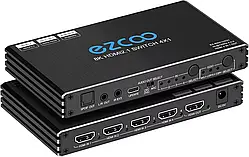 8K HDMI Switch 4K@120Hz 4 in 1 out w/remote EZ-SW41HA21 HDMI-перемикач 4 в 1