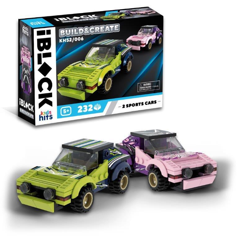 Конструктор Kids hits IBLOCK JUNIOR  KH52/006 МЕГАКАРИ  210дет., короб. 24*6*16см, фото 1