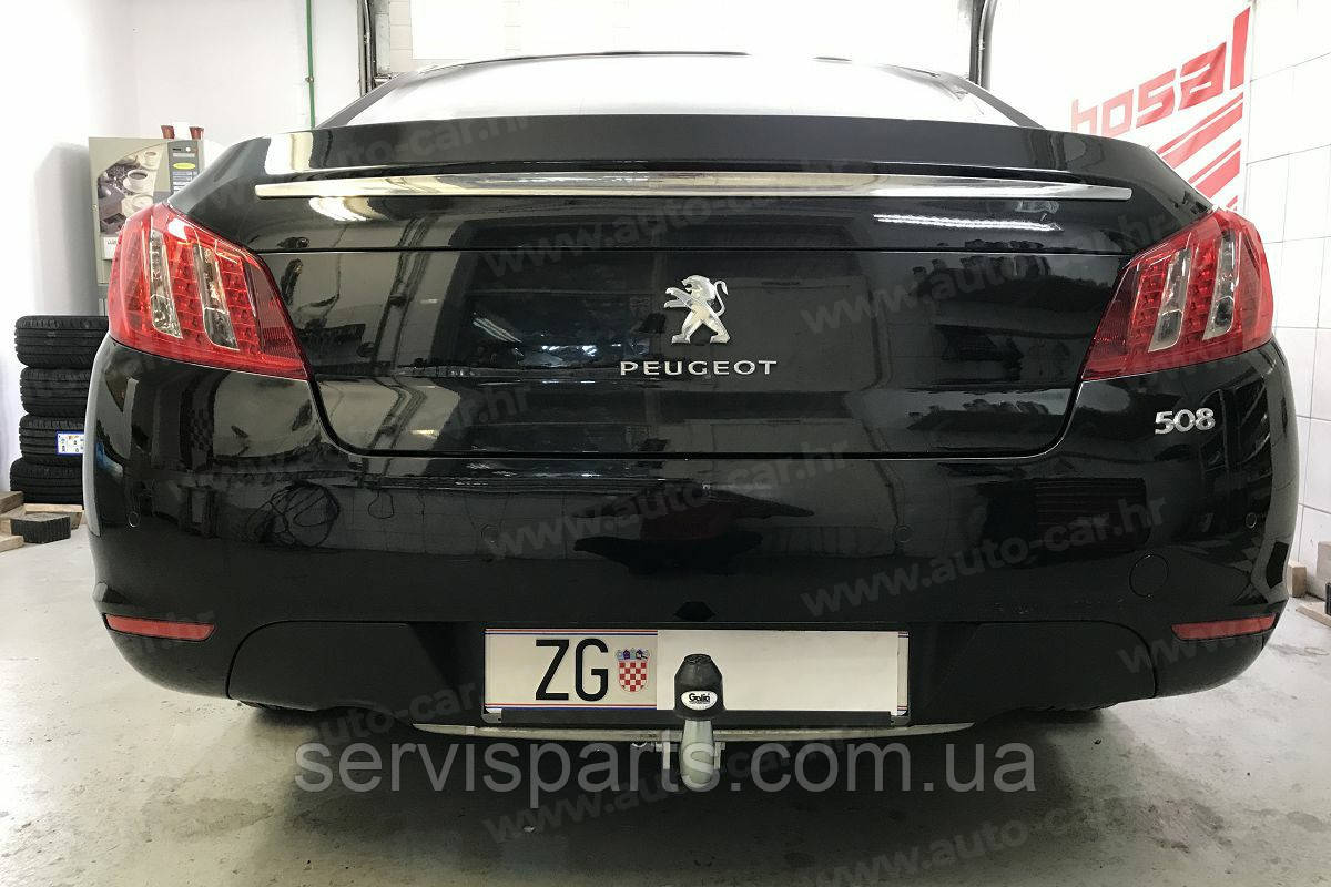 Фаркоп Peugeot 508 2011-2018 (Пежо 508 седан) оцинкований