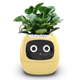 Інтерактивний розумний горщик для рослин Ivy Smart Planter Tuya AI Yellow
