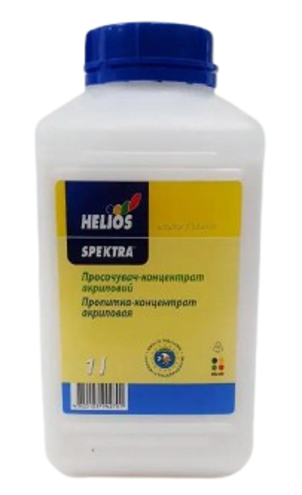 Грунтовка для стін акрилова HELIOS SPEKTRA акрилова пропитка, концентрат 1:9, 1л