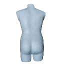 Манекен Пінопластовий Кравецький Дитячий Чорний Білий брючний на хромованій ніжці ,для шиття, фото 7