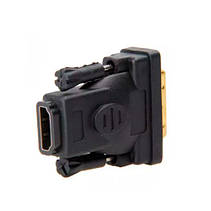 Адаптер DVI-I (24+5) - HDMI, тато-мама, перехідник, позолочений, фото 6