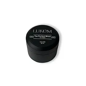 Топ для нігтів Lukum Perfect Gloss Top прозорий, 30 мл