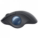 Комп'ютерна миша Logitech Ergo M575S Graphite Blue Ball, фото 3
