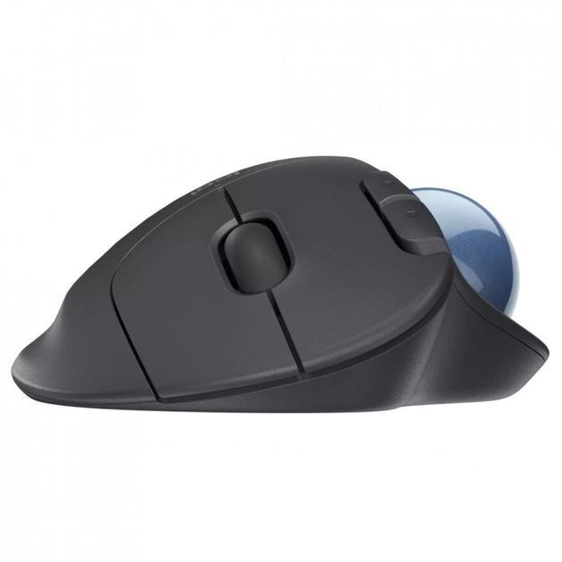 Комп'ютерна миша Logitech Ergo M575S Graphite Blue Ball, фото 1