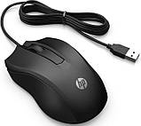 Комп'ютерна миша HP 100 USB Black, фото 3