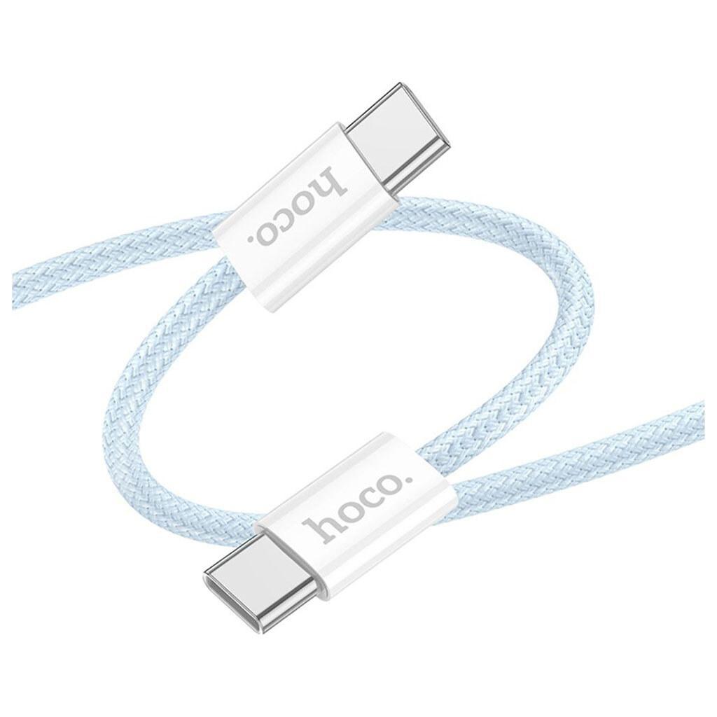 Кабель Hoco X104 Source 60W charging data cable Type-C to Type-C(L=2M) Blue