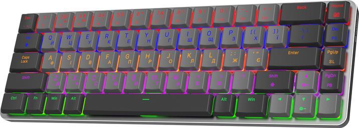 Клавіатура бездротова GamePro MK122RRed Swich Low, Dark Gray