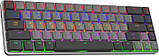 Клавіатура бездротова GamePro MK122RRed Swich Low, Dark Gray, фото 4