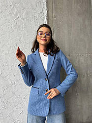 Жіночий діловий піджак на ґудзиках з підкладкою, норма та напівбатал