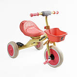 Дитячий триколісний велосипед Best Trike BS-41363 з кошиком Жовтий, фото 3