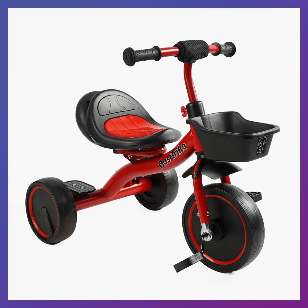 Дитячий триколісний велосипед Best Trike BS-44105 з кошиком Червоний
