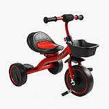 Дитячий триколісний велосипед Best Trike BS-44105 з кошиком Червоний, фото 3