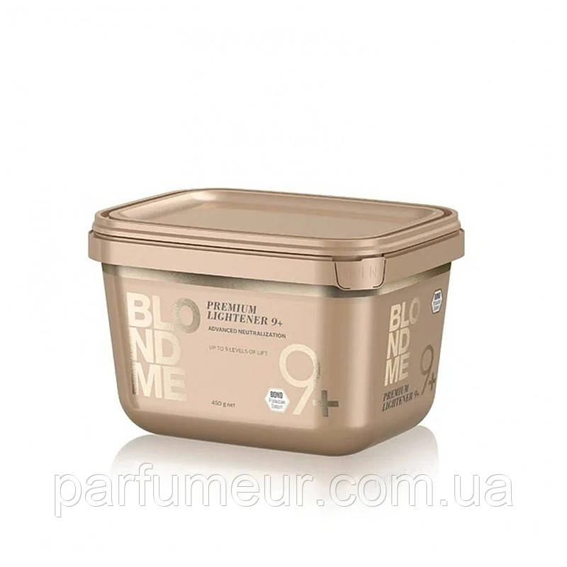 BM Premium lightener 9+ Dust Free Powder Знебарвлювальний порошок до 9 тонів 450 мл, фото 1