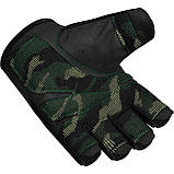 Рукавички для фітнесу RDX T2 Half Army Green PLUS-L, фото 4